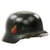 Original German WWII Luftwaffe M35 Double Decal Helmet - Marked SE64 Original Items
