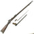 Original U.S. Springfield Trapdoor Model 1873/84 Transitional Rifle with Bayonet made in 1886 - Serial No 308459 Original Items
