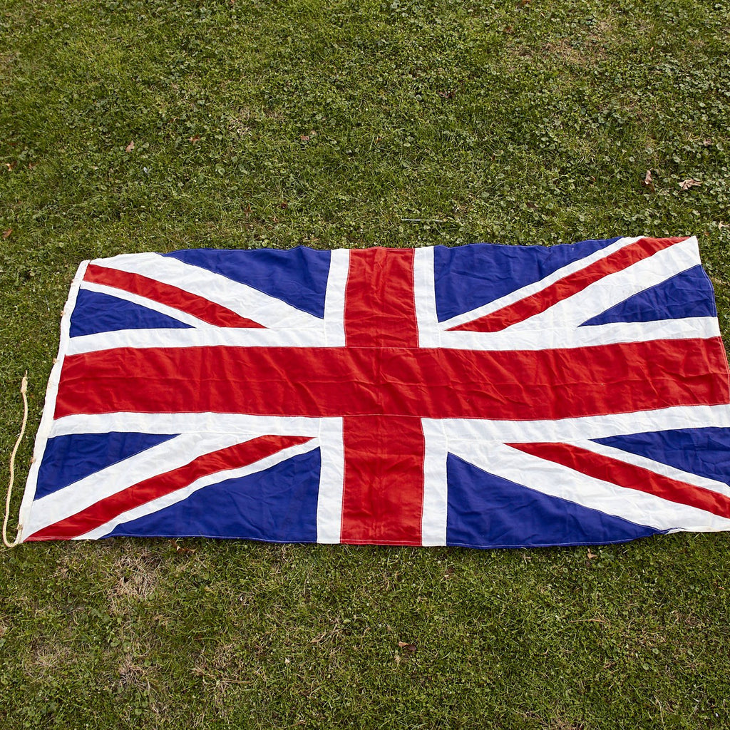 Original British WWII Army Union Jack Flag - 52" x 108" Original Items