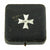 Original German WWII Cased War Merit Cross KvK 1st Class in Silver with Box by Deschler & Sohn of Munich Original Items