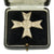 Original German WWII Cased War Merit Cross KvK 1st Class in Silver with Box by Deschler & Sohn of Munich Original Items