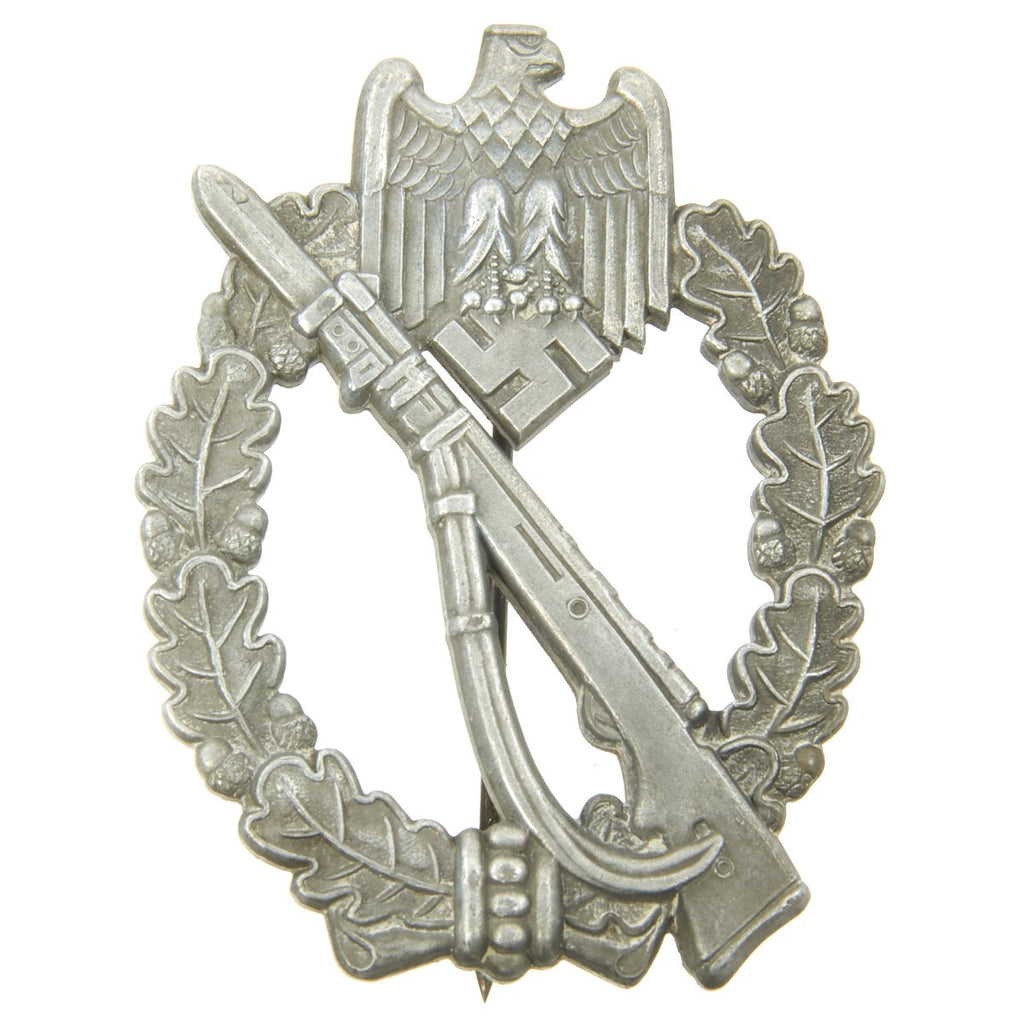 Original German WWII Silver Grade Infantry Assault Badge by Walter & Hentein of Gablonz Original Items