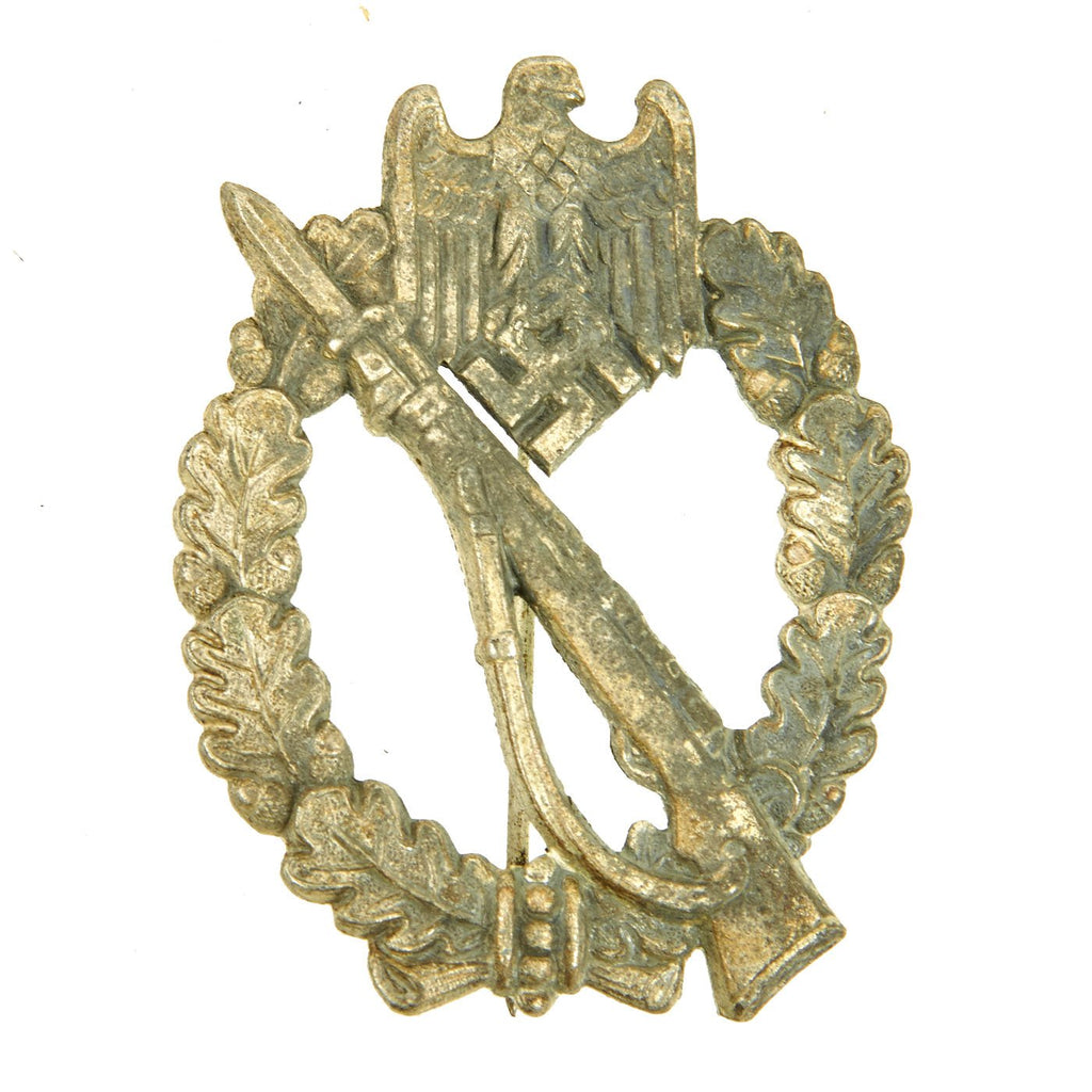 Original German WWII Silver Grade Infantry Assault Badge by Walter & Henlein of Gablonz Original Items