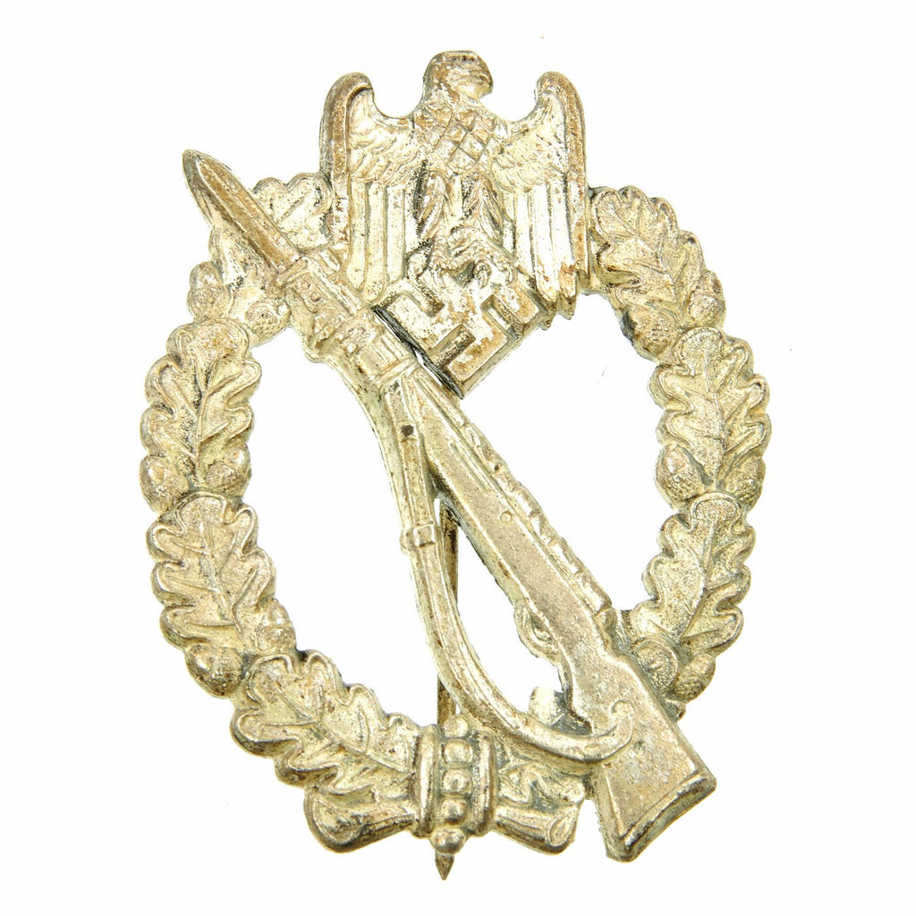 Original German WWII Silver Grade Infantry Assault Badge by Walter & Henlein Original Items