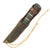 Original U.S. USMC Custom Fighting Knife with Named Leather Scabbard with EGA Badge Original Items