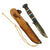 Original U.S. USMC Custom Fighting Knife with Named Leather Scabbard with EGA Badge Original Items