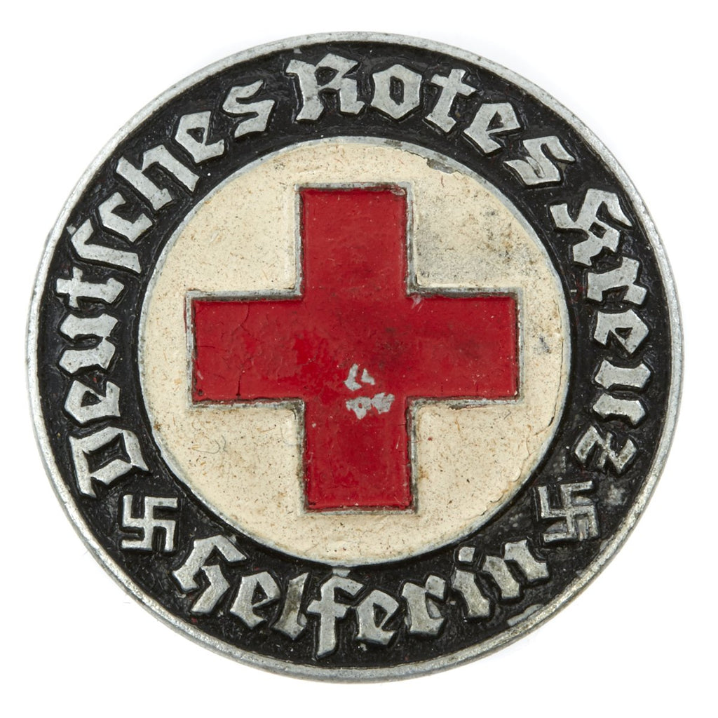 Original German WWII Red Cross DRK Helper Badge - DEUTSCHES ROTES KREUZ HELFERIN Original Items