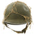Original U.S. WWII 1942 M1 McCord Fixed Bale Front Seam Helmet with St. Clair Liner and Net Original Items