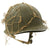 Original U.S. WWII 1942 M1 McCord Fixed Bale Front Seam Helmet with St. Clair Liner and Net Original Items