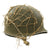 Original U.S. WWII 1942 M1 McCord Fixed Bale Front Seam Helmet with St. Clair Liner and Net Original Items