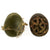 Original U.S. WWII 1942 M1 McCord Fixed Bale Front Seam Helmet with St. Clair Liner and Net Original Items
