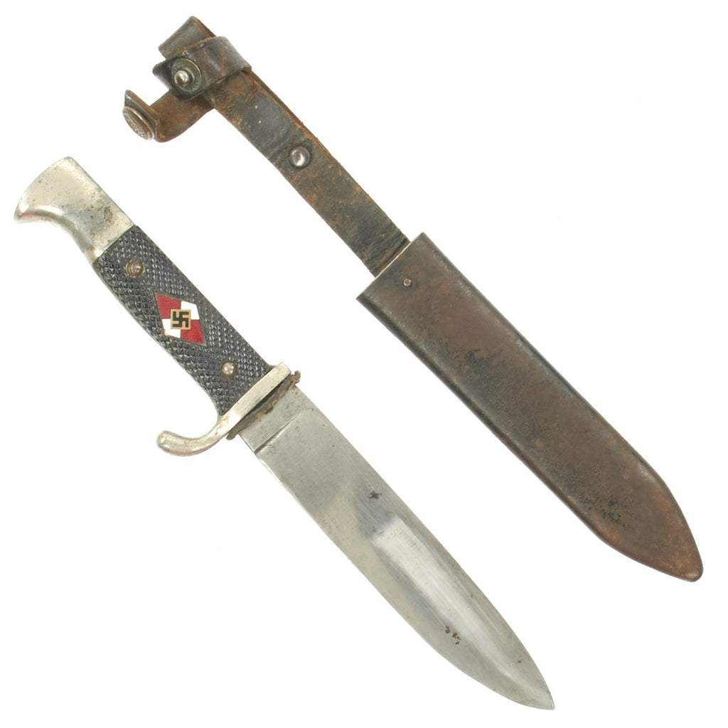 Original German WWII Hitler Youth Knife by Karl Robert Kaldenbach of Solingen-Gräfrath - RZM M7/72 Original Items