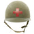 Original U.S. WWII Medic 1945 M1 McCord Front Seam Helmet with Original Liner Original Items