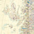 Original British WWII RAF Edition War Maps of England - Set of 5 Original Items
