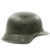 Original German WWII M42 Single Decal Army Heer Helmet with Dome Stamp and Liner - hkp62 Original Items