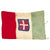 Original Italian WWII Service Worn National Flag with Hang Ties - 42" X 65" Original Items