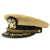 Original U.S. WWII Named Naval Commander Officer Khaki Summer Visor Cap - Size 7 1/4 Original Items