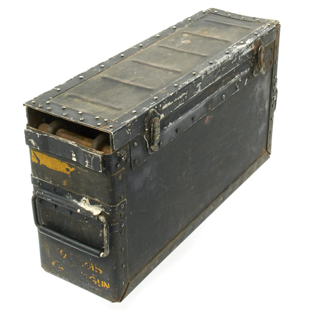 Original U.S. WWII B-17 B-24 Bomber .50 Caliber Ammunition Box Original Items