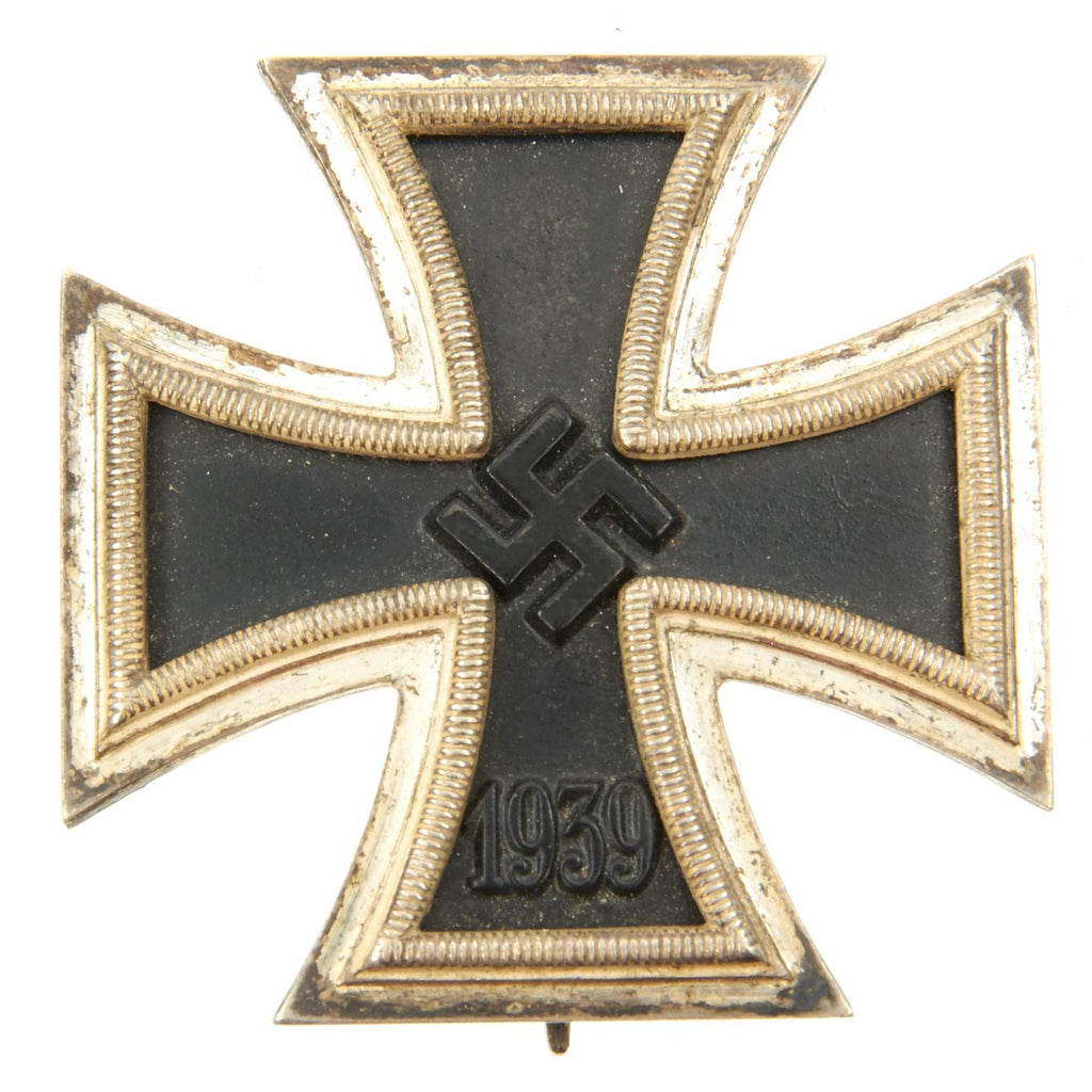 Original German WWII Vaulted Iron Cross First Class 1939 - Dated 1943 - Maker Marked 26 Original Items