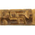 Original German WWII Siege of Leningrad Marked Hand Carved Wolchow Stock Walking Stick Original Items