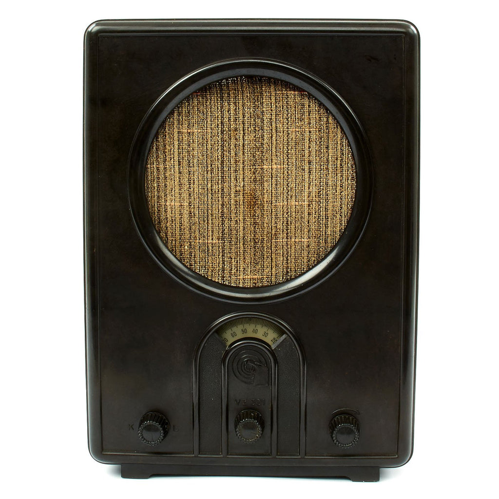 Original German WWII Volksempfänger VE301w People's Radio by Telefunken Original Items