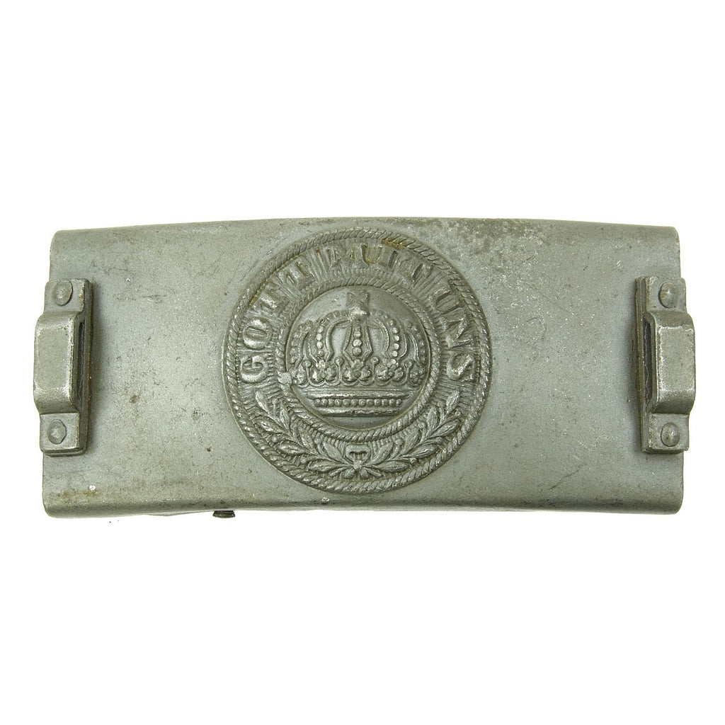 Original Imperial German WWI Prussian Steel Signal Telegraph Troop EM-NCO Belt Buckle Original Items
