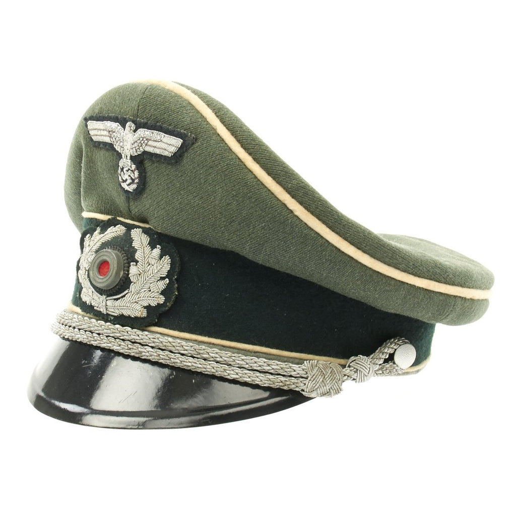 Original German WWII Army Heer Officer Visor Cap by EREL Original Items