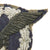 Original German WWII Luftwaffe Officer's Silver and Aluminum Bullion Embroidered Pilot Badge Original Items