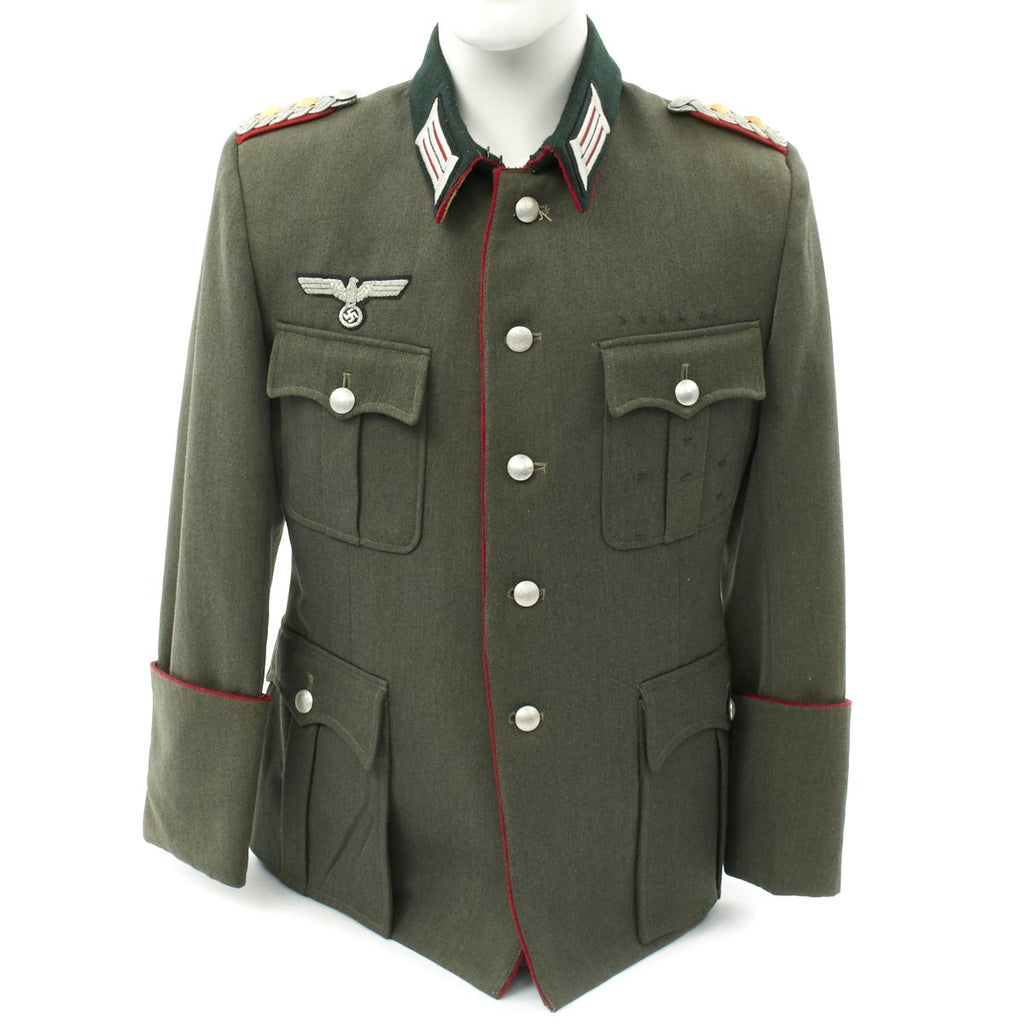 Original German WWII Army Artillery Tailored Officer Colonel Tunic - Oberst Original Items