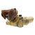 German WWII Flak D.F. 10 x 80 Binocular Optics by Ernst Leitz GmbH in Afrikorps Tan Original Items