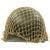 Original U.S. WWII 1943 M1 McCord Front Seam Fixed Bale Helmet with Westinghouse Liner and Net Original Items