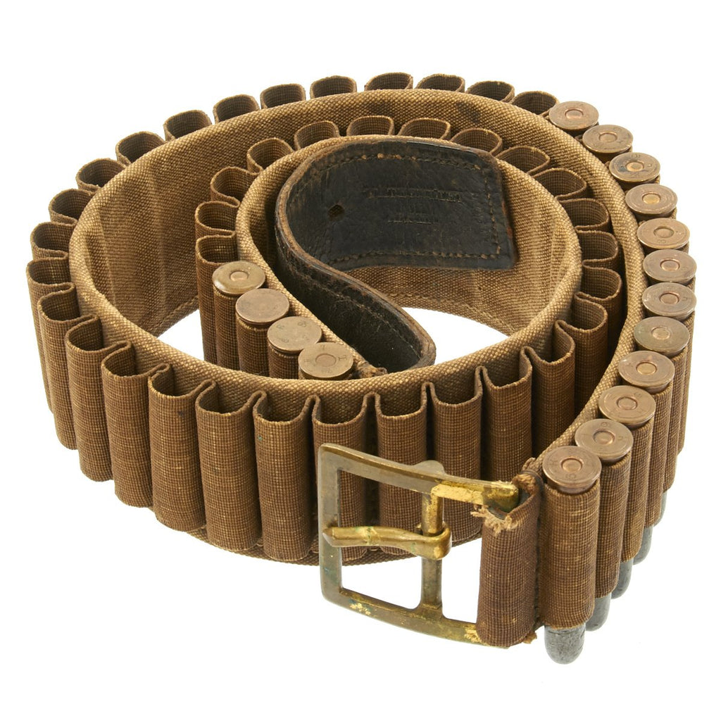 Original U.S. Indian Wars M1876 Prairie Cartridge Belt for Springfield Trapdoor .45-70 by Watervliet Arsenal Original Items