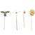 Original German WWII Stick Pin Collection - Lot of 28 Original Items