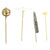 Original German WWII Stick Pin Collection - Lot of 28 Original Items