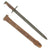 Original U.S. WWI M1905 Springfield 16 inch Rifle Bayonet by S.A. with Painted M1910 Scabbard - dated 1918 Original Items