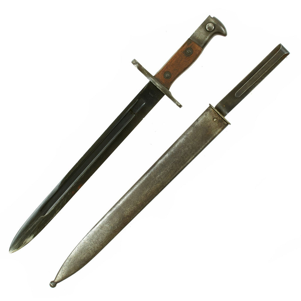 Original U.S. Pre-WWI M1892 Bayonet and Scabbard for Springfield Krag-Jørgensen Rifles - dated 1901 Original Items