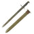 Original U.S. WWI M1905 Springfield 16" Rifle Bayonet marked S.A. with M3 Scabbard - dated 1918 Original Items