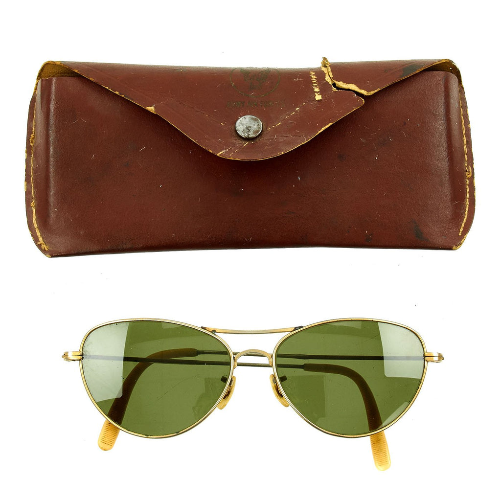 Original WWII USAAF Cat's Eye Aviator Sunglasses with Army Air Forces Case Original Items