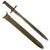Original U.S. WWI & WWII M1905 Springfield 16" Rifle Bayonet marked S.A. with WWII M3 Scabbard - dated 1908 Original Items