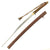 Original WWII Japanese Army Officer Late War "Last Ditch" Katana Sword with Leather Scabbard Cover Original Items
