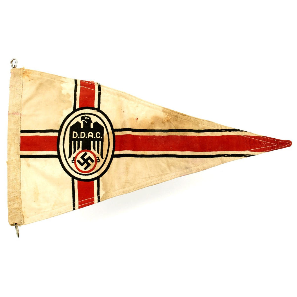 Original German WWII Rare D.D.A.C. Vehicle Fender Pennant Flag - Der Deutsche Automobil Club Original Items
