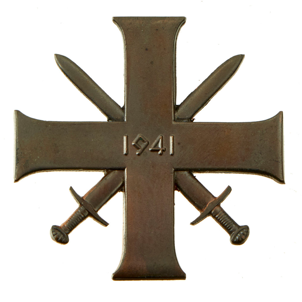 Original Norwegian WWII 1941 Cross with Swords “Brave and Faithful” Order Quisling Cross Award Original Items