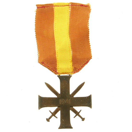 Original Norwegian WWII Brave and Faithful Order 2nd Class Quisling Cross Award with Ribbon Original Items