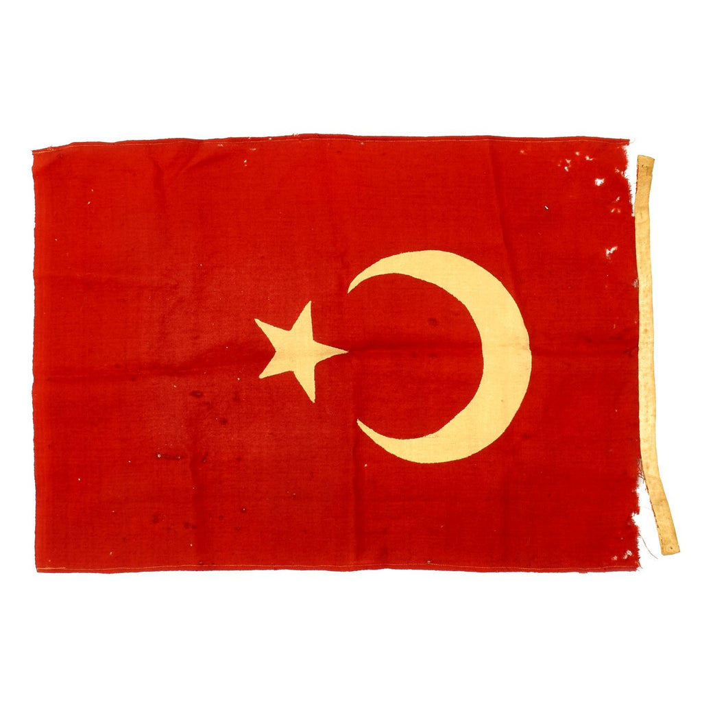 Original Ottoman Empire WWI Turkish Wool Flag - 19