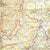 Original U.S. WWII Silk Escape Map of Western Europe 43/C 43/D Original Items