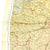 Original U.S. WWII Silk Escape Map of Western Europe 43/C 43/D Original Items