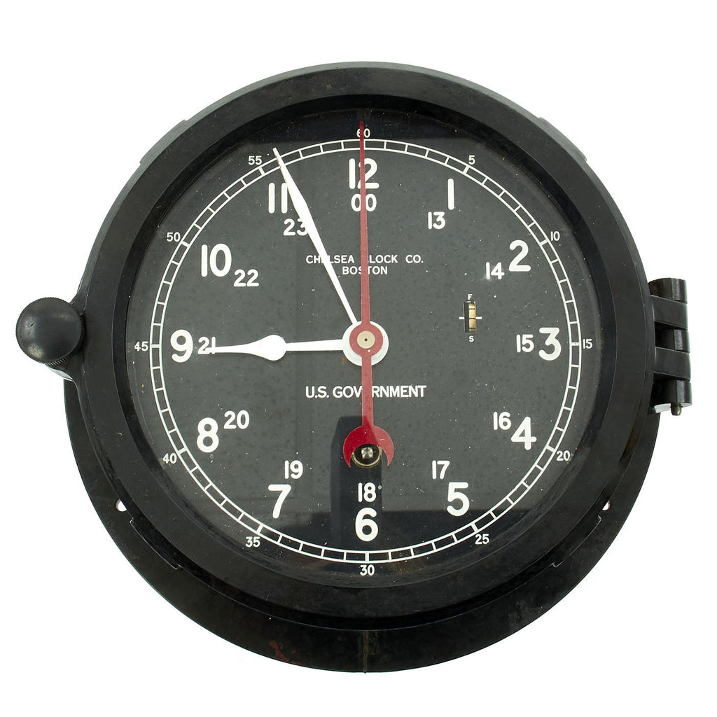 Original U.S. Vietnam War Era 24 Hour Chelsea Clock - U.S. Government Issue Original Items