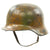 Original German WWII Luftwaffe Normandy Camouflage Overpaint Decal M35 Helmet - SE64 Original Items