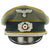Original German WWII Heer Cavalry Officer Visor Cap - Dated 1938 Original Items
