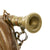 Original WWII Imperial Japanese Military Brass Bugle with Marked Mouthpiece Original Items
